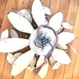 Floral metal ceiling lamp design MM Lampadari 70s