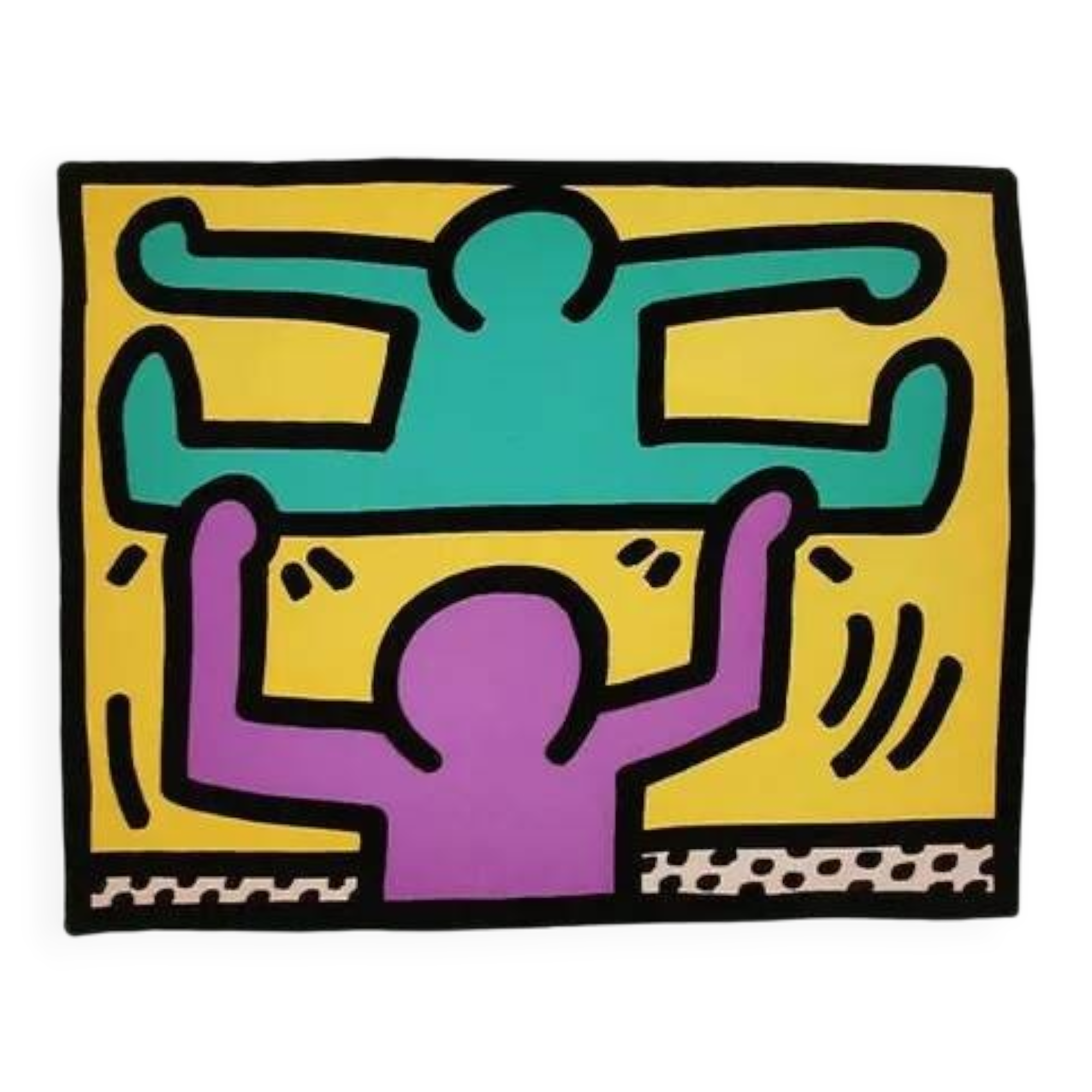 1990s Keith Haring Limited Edition Lithograph Numbered in Pencil.