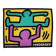 1990s Keith Haring Limited Edition Lithograph Numbered in Pencil.