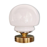 Opal globe lamp