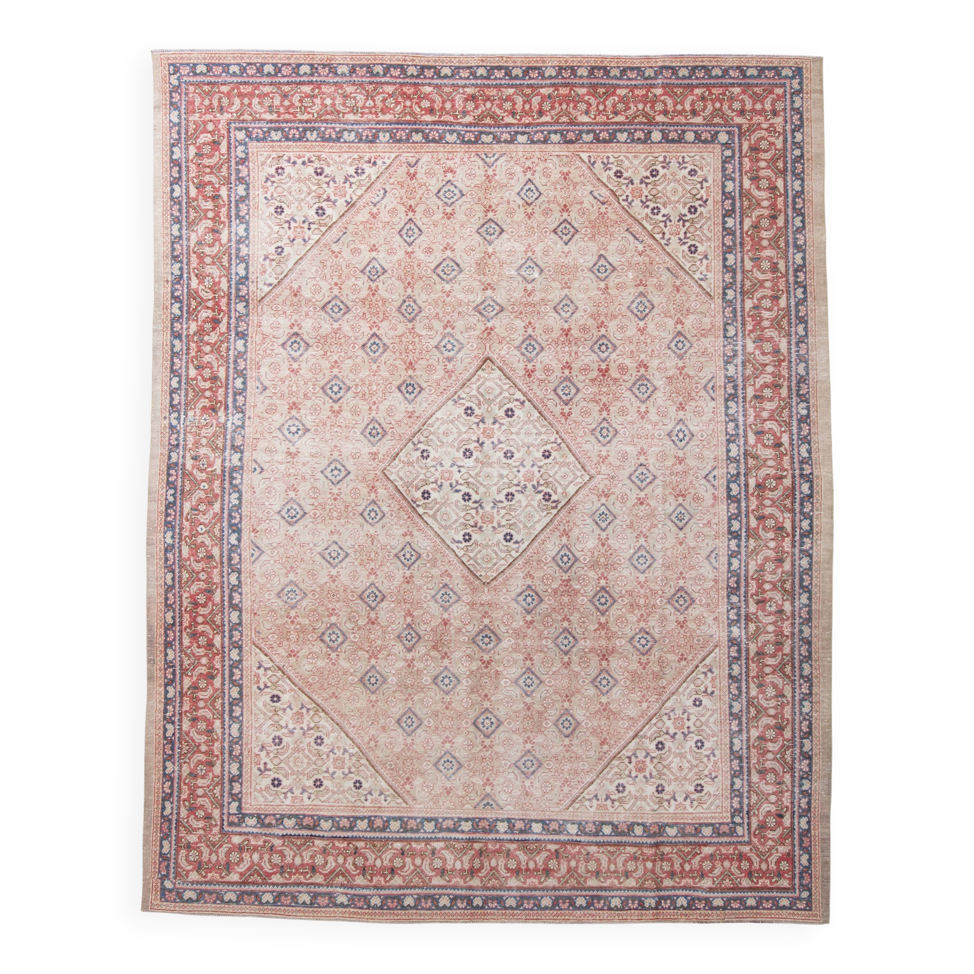 Pink & Blue Classic Persian Rug 289x366Cm