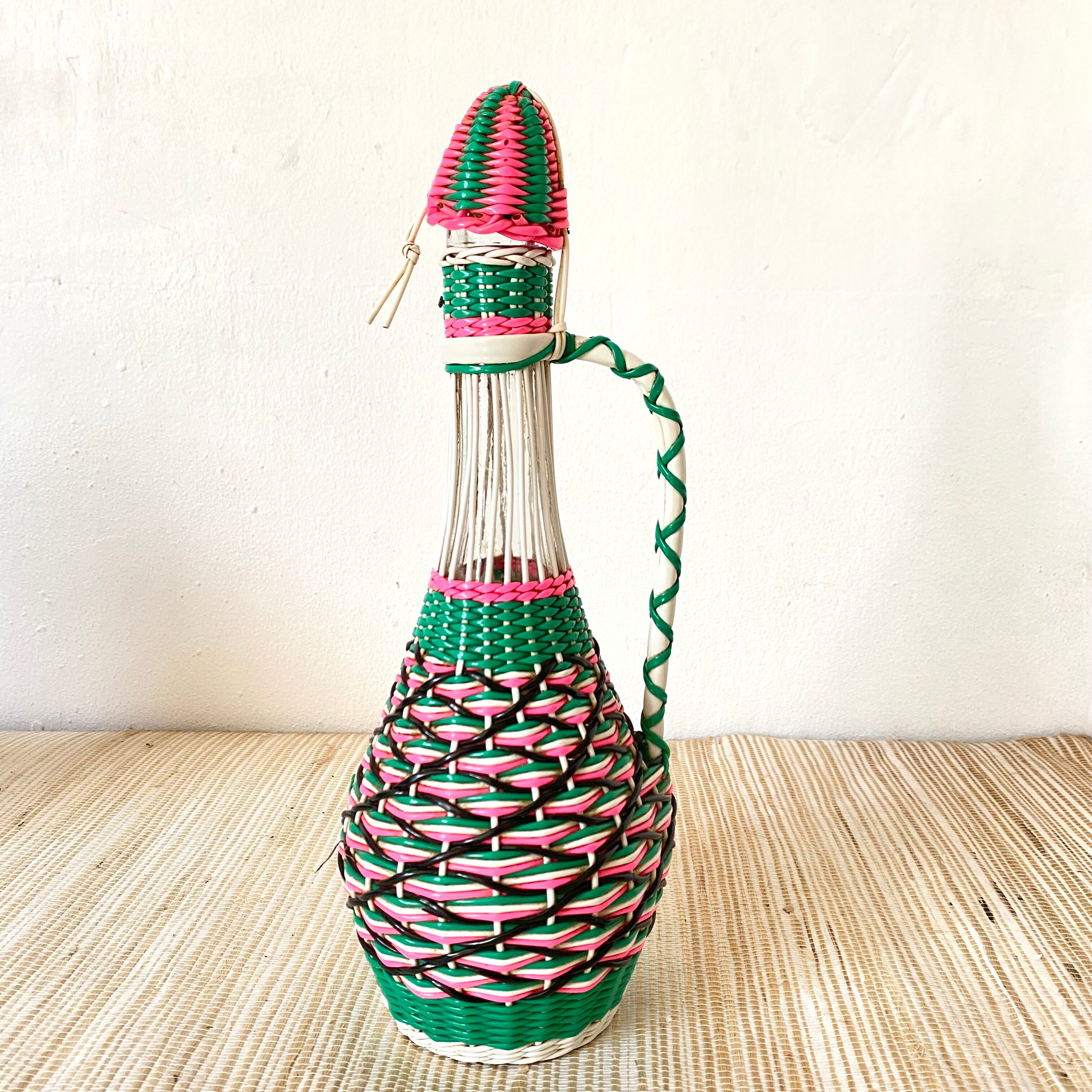 Vintage scoubidou bottle
