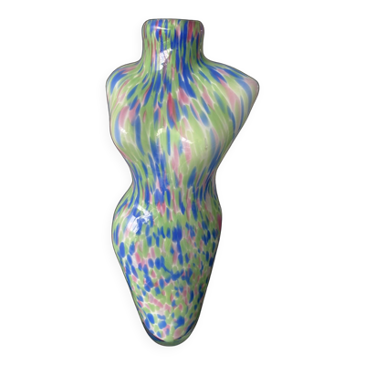 Grand Vase Murano buste de Femme Vintage