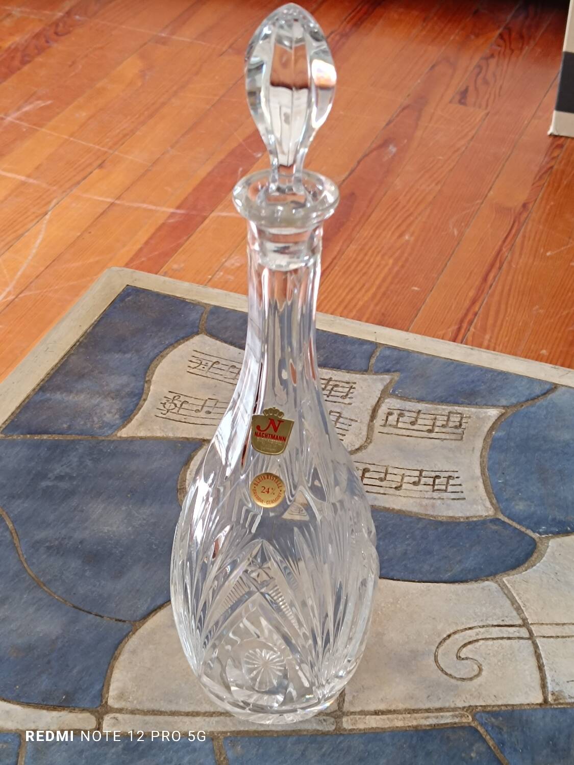 Nachtmann Germany crystal carafe and stopper