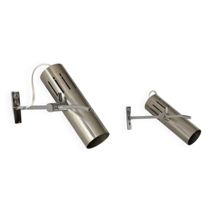Paire d'appliques murales - aluminium