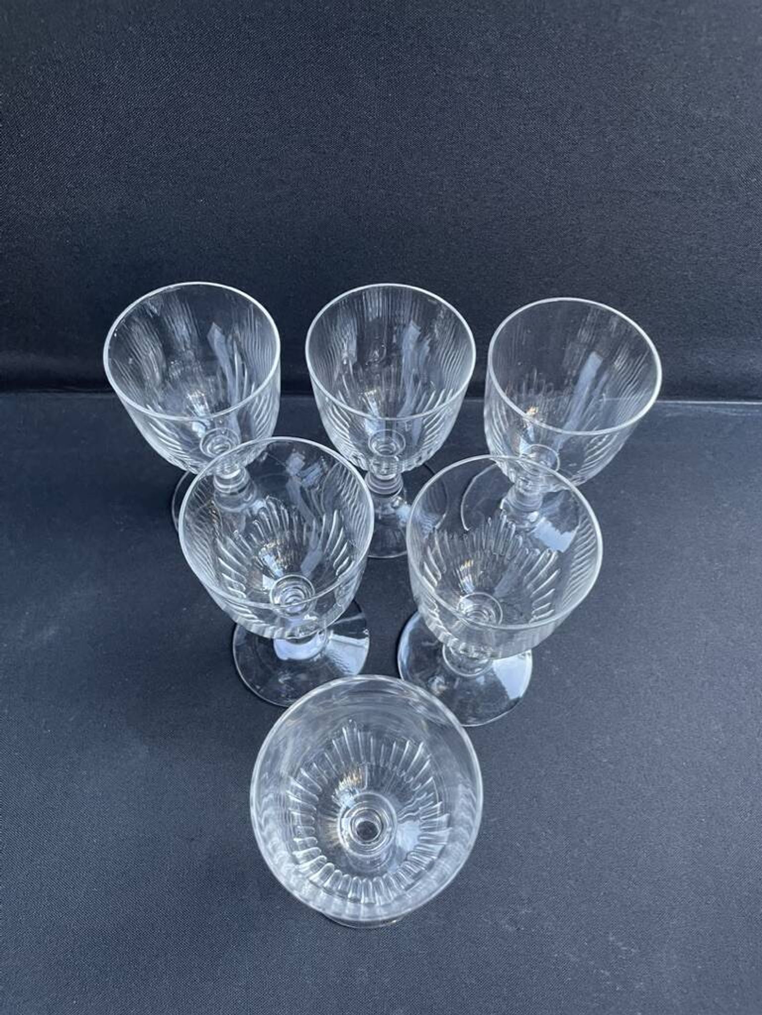 6 Baccarat port glasses – Art Nouveau