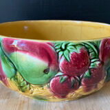 Sarreguemine slip salad bowl