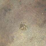 Art Deco champagne cooler in copper and brass with relief patterns, Sweden, 1930s.