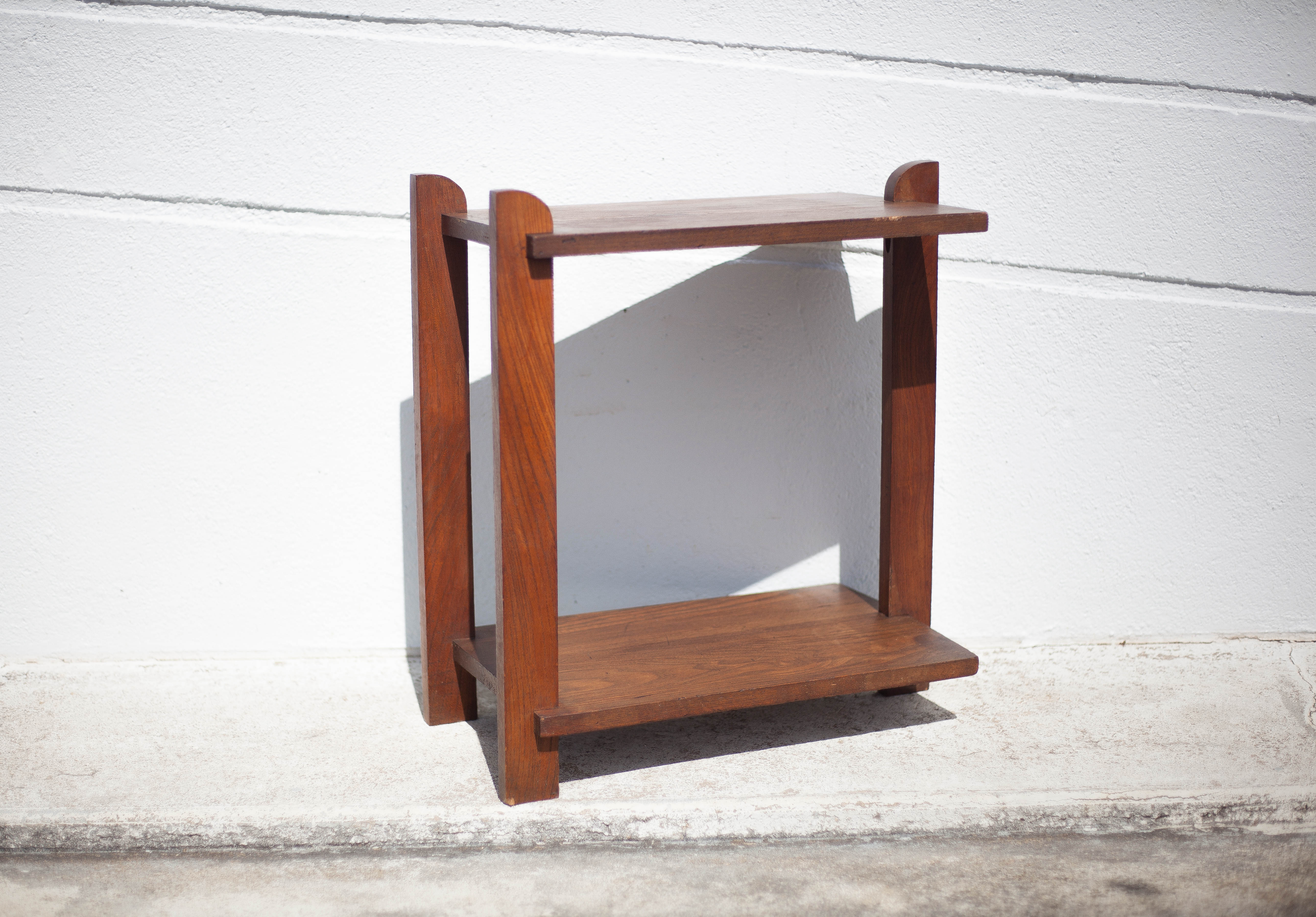 Art deco table, art deco wood coffee table, end of sofa