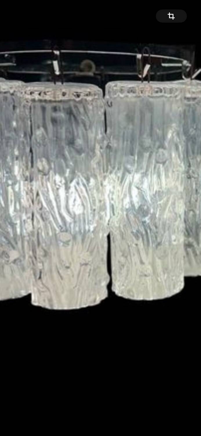 Pair of Venini Tronchi wall lights by Toni Zucherri, Italy 1970