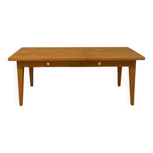 Table en bois massif - tiroirs