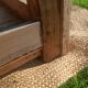 Old workshop bench in solid oak