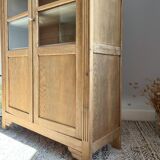 Raw wood display case