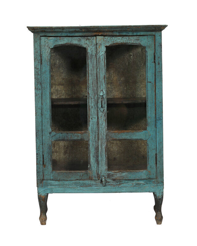 Blue glass buffet