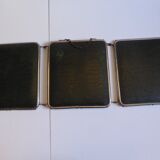 Miroir triptyque de barbier 55x20cm circa 1960