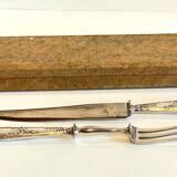 Silver-plated cutlery set with Minerva helmet, Paris