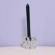 glass ice cube candlestick Sklo Union by Rudolf Jurnikl