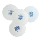 Lot de 4 assiettes à dessert lunéville tradition fleurs bleues