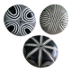 Set of 3 Traditional African Bamiléké Shields