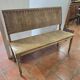 Banquette bistrot en bois , 120cms de long