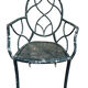 4 Provençal wrought iron armchairs from the 50s
