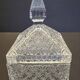 Cut glass sugar bowl