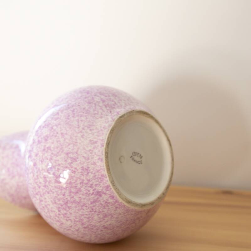 Gien speckled pink carafe