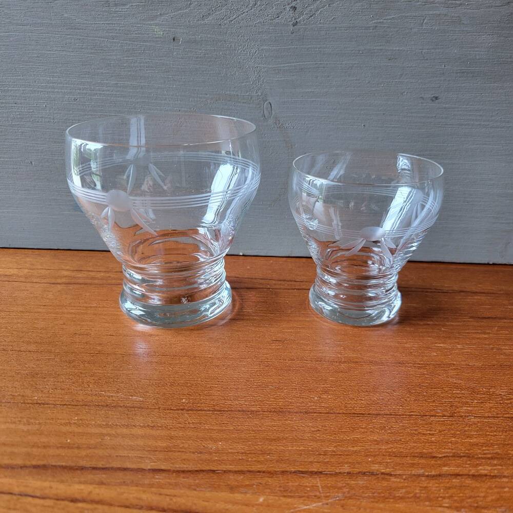 Art Deco Glass Service, 1950s