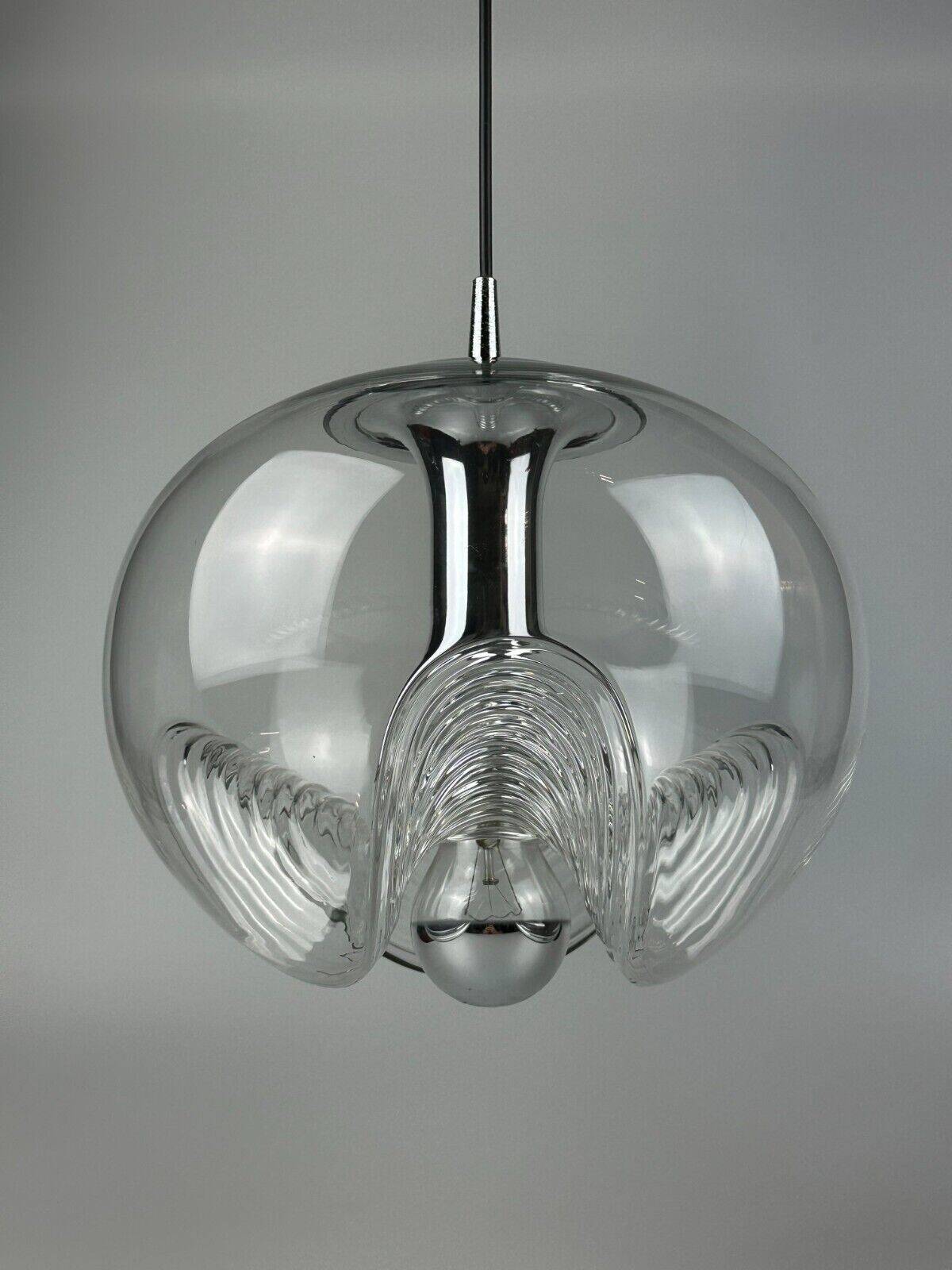 60s 70s ceiling lamp hanging lamp Peill & Putzler "Wave" Koch & Lowy Design