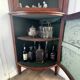 Corner display cabinet