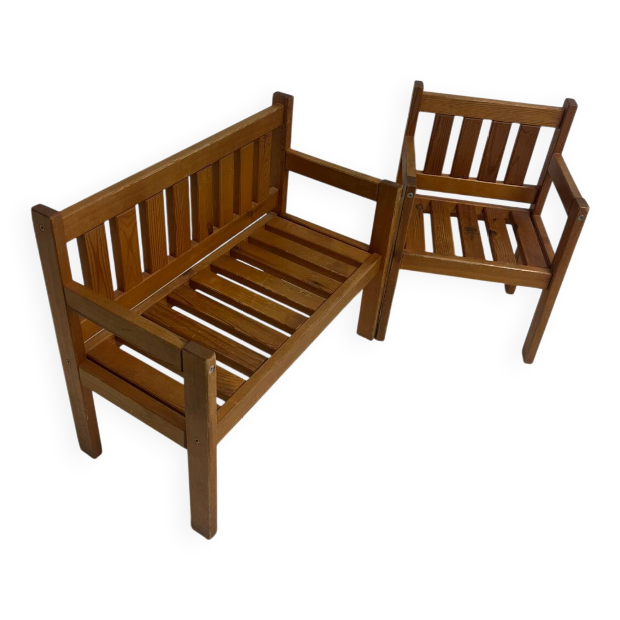 Children's bench and chair