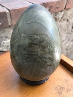 Green marble egg