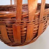 Ikebana basket Japan woven bamboo XXth