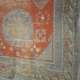 Antique Khotan rug Uyghur East Turkestan 1910