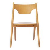 Chaise pliante vintage Hiller | Chaise en hêtre allemand | Années 1970