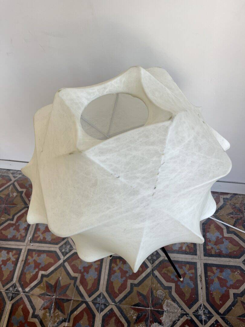 Rare cocoon tripod floor lamp