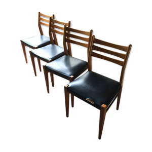 Set de 4 chaises vintage