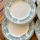 Set of 6 antique Longwy "Talma" flat plates in ironstone - 20th century
