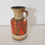 Vintage Jasba ceramic vase with handle - Height 25cm - 70's