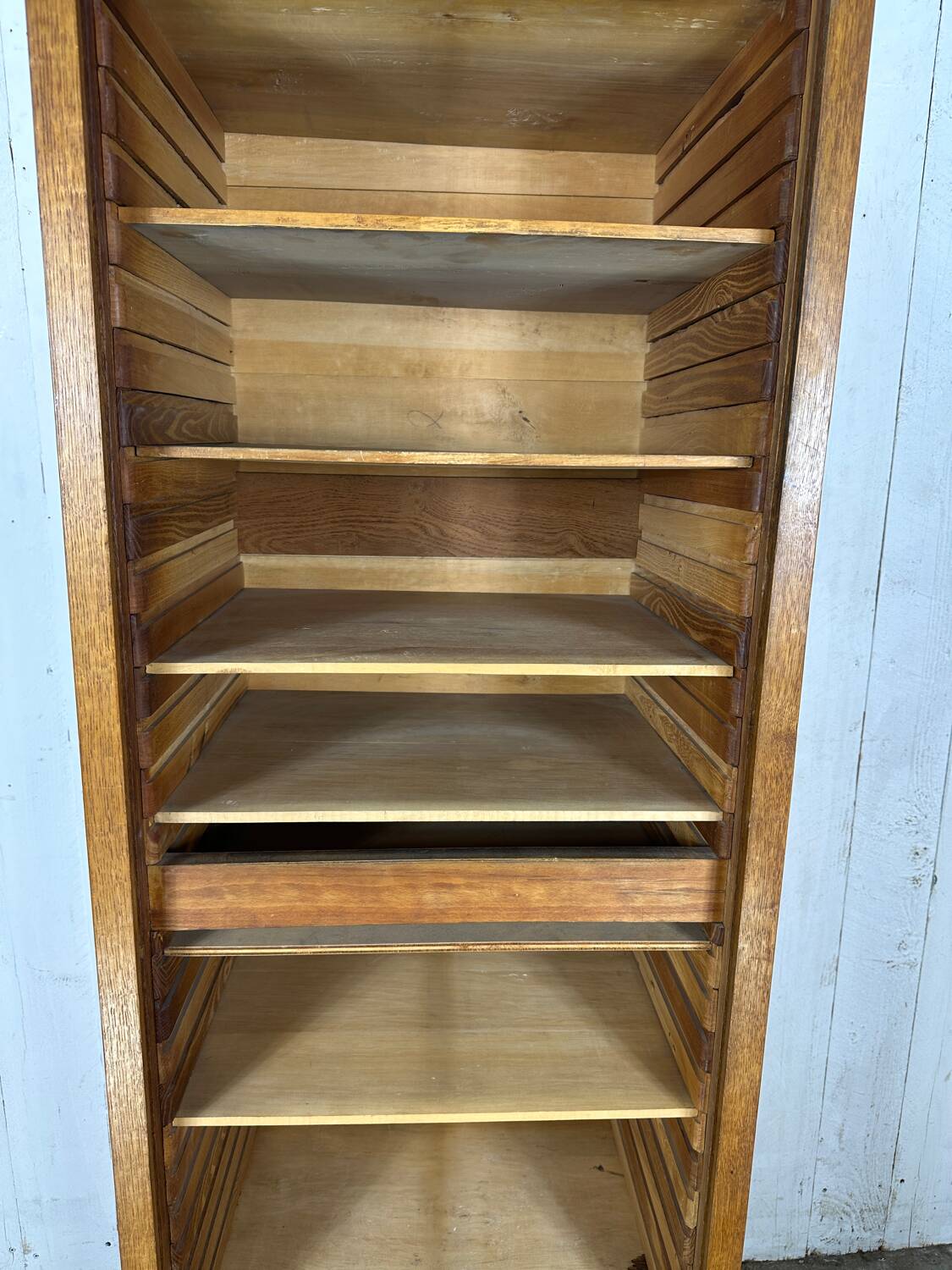 Large oak filing cabinet