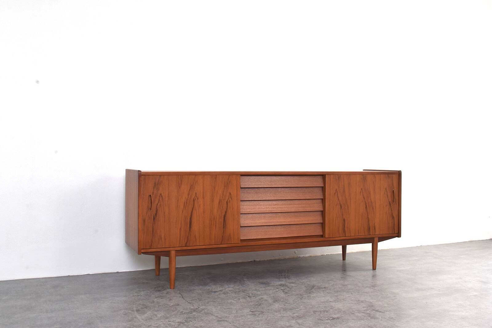 Mid-Century Teak Trio Sideboard by Nils Jonsson for Hugo Troeds, 1960s.