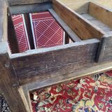 Old solid wood farmhouse table