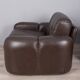 Pair of vintage 1970s brown leather armchairs designed by Ceriotti