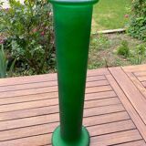 Green glass vase