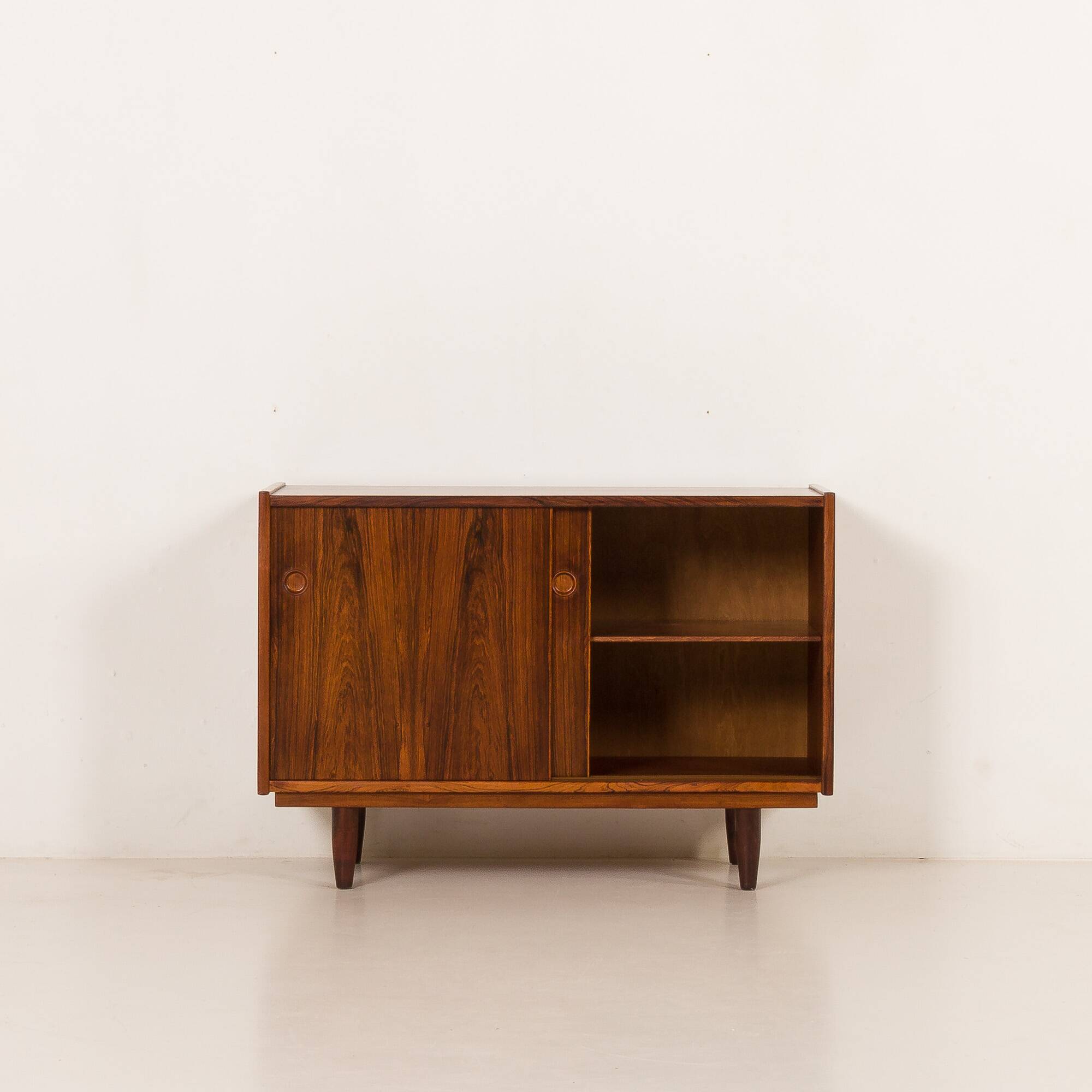 Danish small rosewood sideboard attributed to Hundevad, 1960s