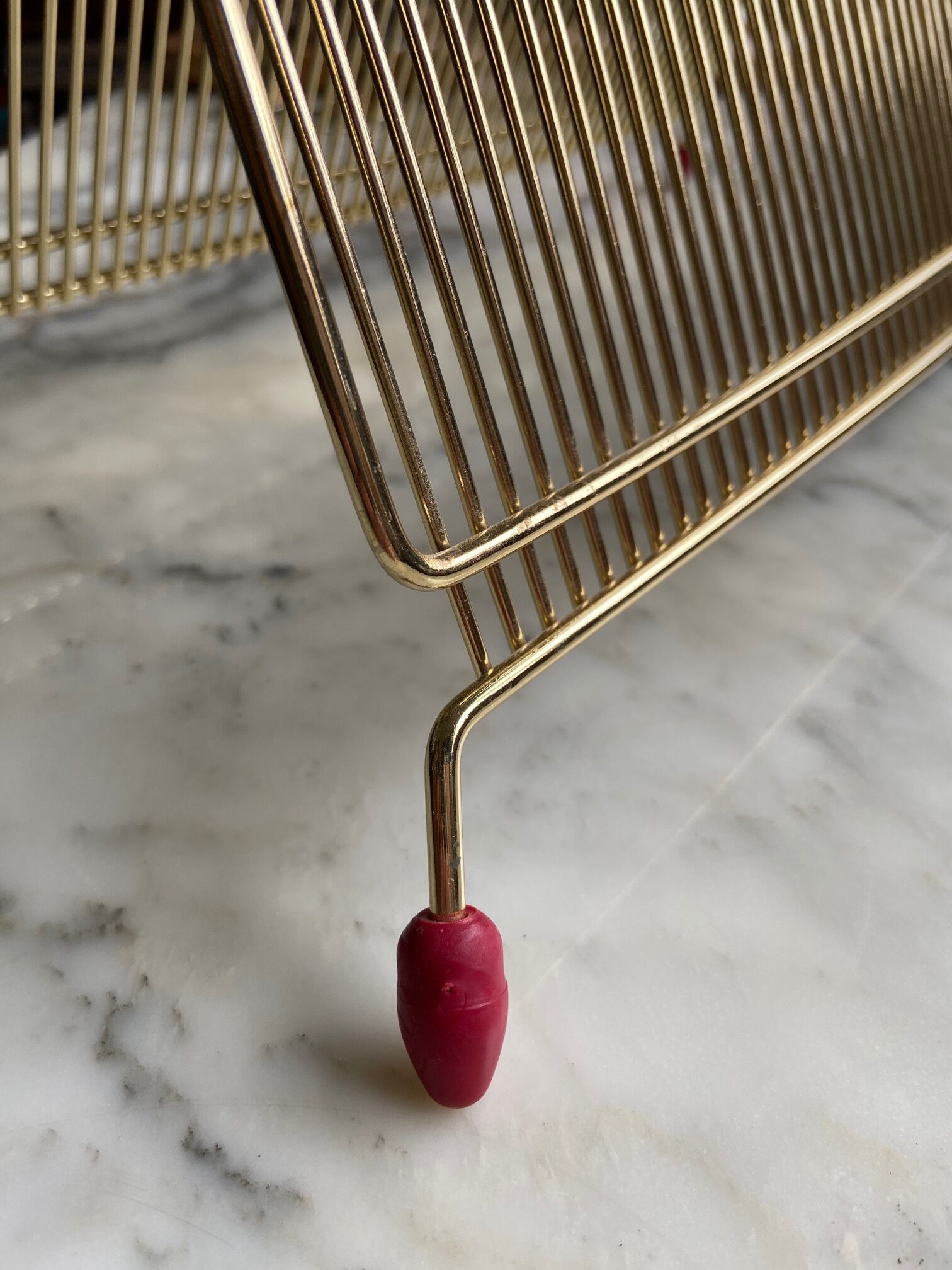 Gold metal vinyl holders