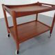 Teak tea cart by Hans J. Wegner for Andreas Tuck, Denmark, 1950s.