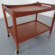Teak Tea Cart by Hans J. Wegner for Andreas Tuck, Denmark, 1950s