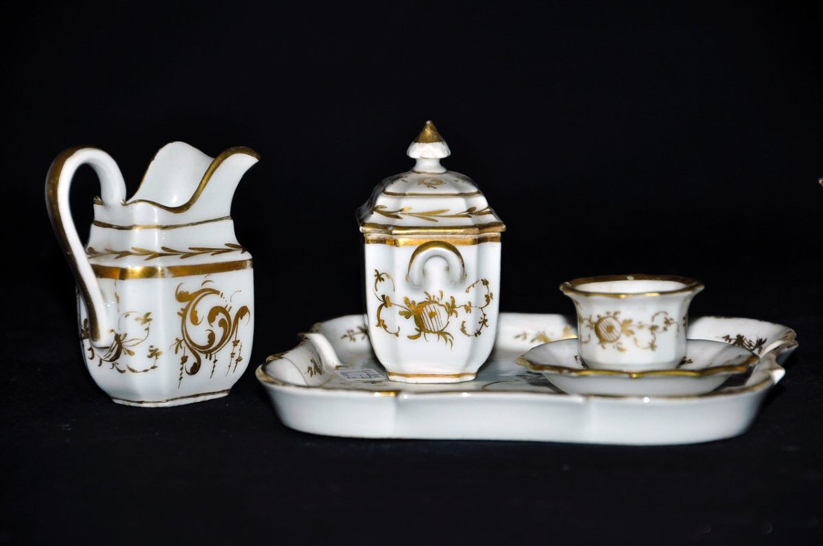 Miniature porcelain service "Old Paris" Napoleon III period