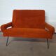 2-seater sofa 60s/70s in soft wool
